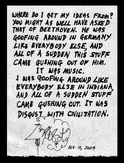 Disgust with civilization…