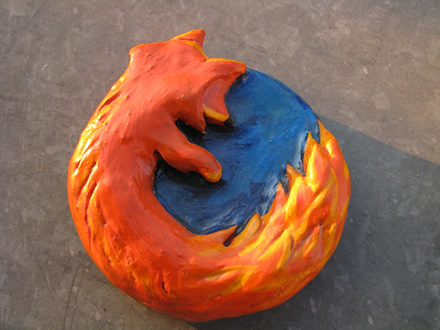 Firefox лого от глина