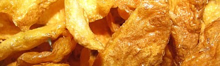 Potato peel chips