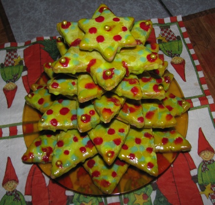 Xmas tree from cookies